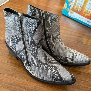 Free people snakeskin booties